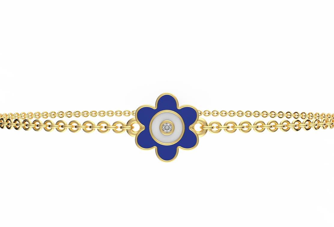 Bloom Evil Eye Lab Diamond Bracelet