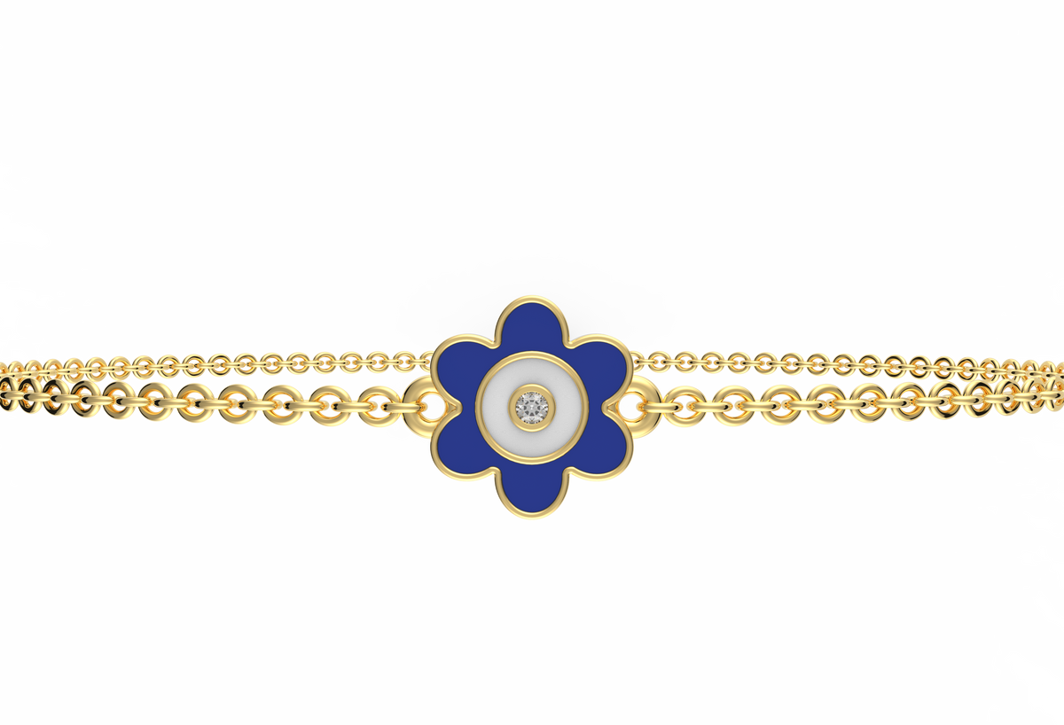 Bloom Evil Eye Lab Diamond Bracelet