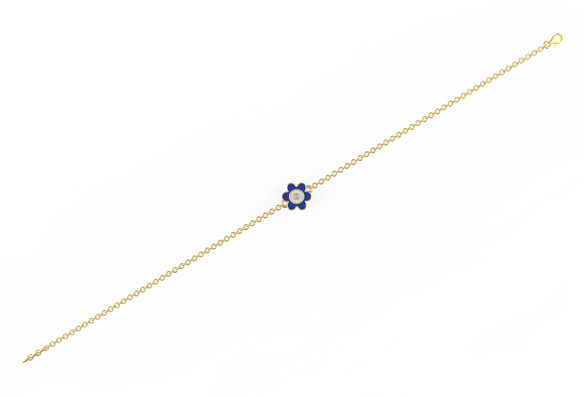 Bloom Evil Eye Lab Diamond Bracelet