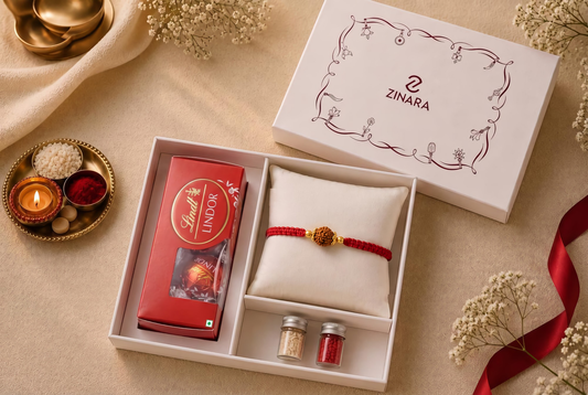 Rudraksh Protection Silver Rakhi