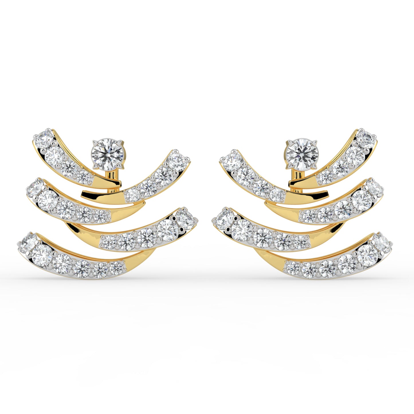 Aster Aura Diamond Earrings