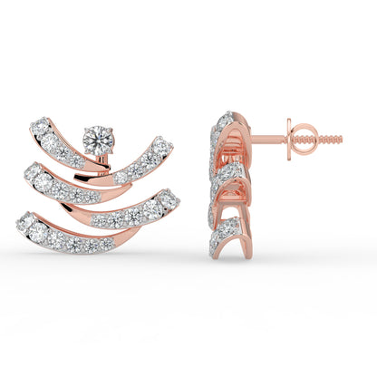 Aster Aura Diamond Earrings