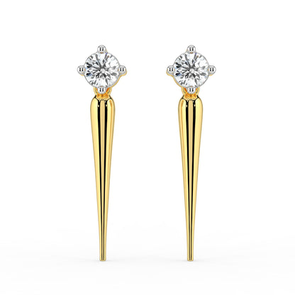 Solace Solitaire Diamond Earrings