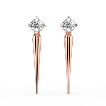 Solace Solitaire Diamond Earrings