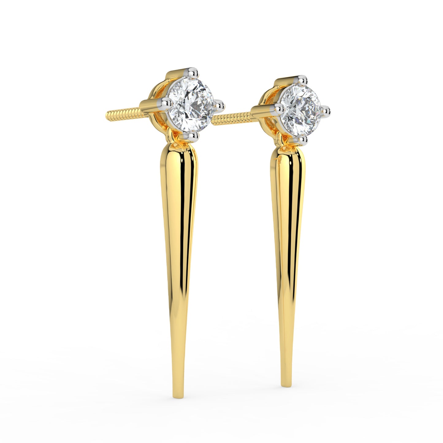 Solace Solitaire Diamond Earrings