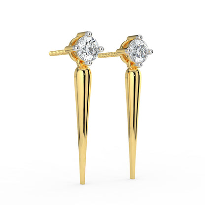 Solace Solitaire Diamond Earrings