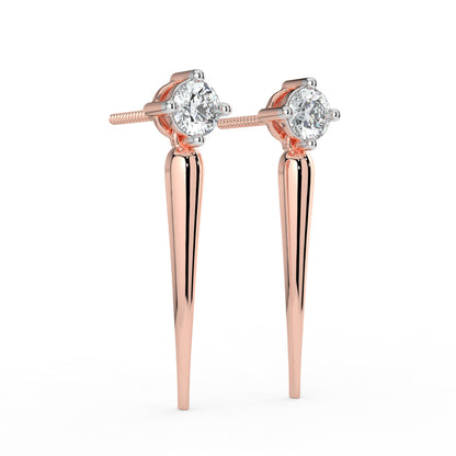 Solace Solitaire Diamond Earrings