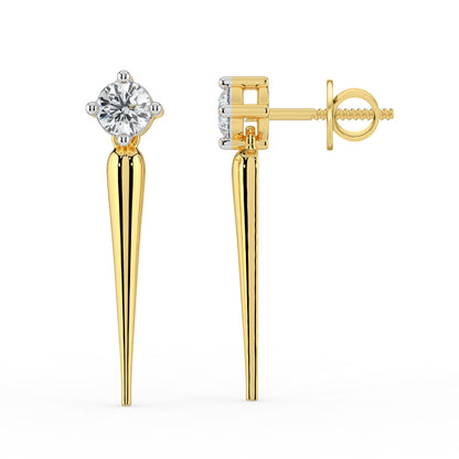 Solace Solitaire Diamond Earrings