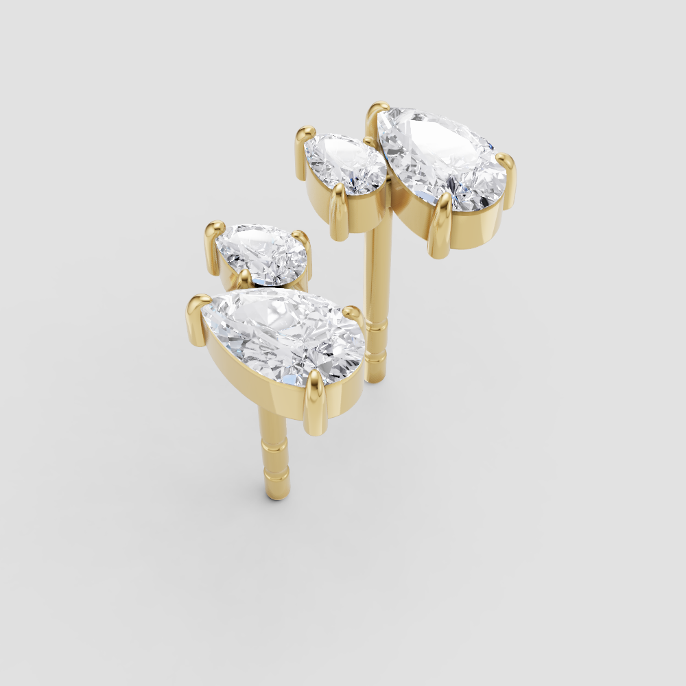 Golden Glow Studs