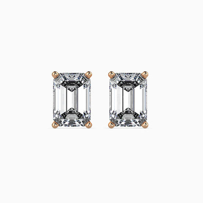 50 Cent Emerald Solitaire Studs