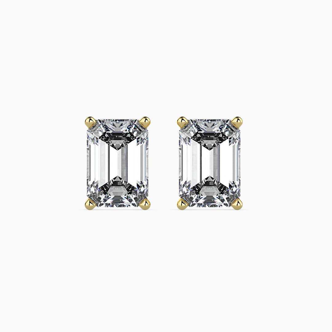 50 Cent Emerald Solitaire Studs