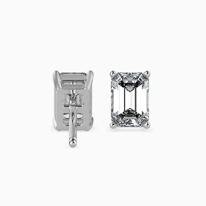 50 Cent Emerald Solitaire Studs