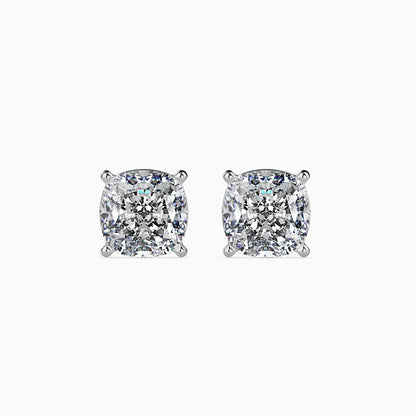 50 Cent Cushion Solitaire Studs