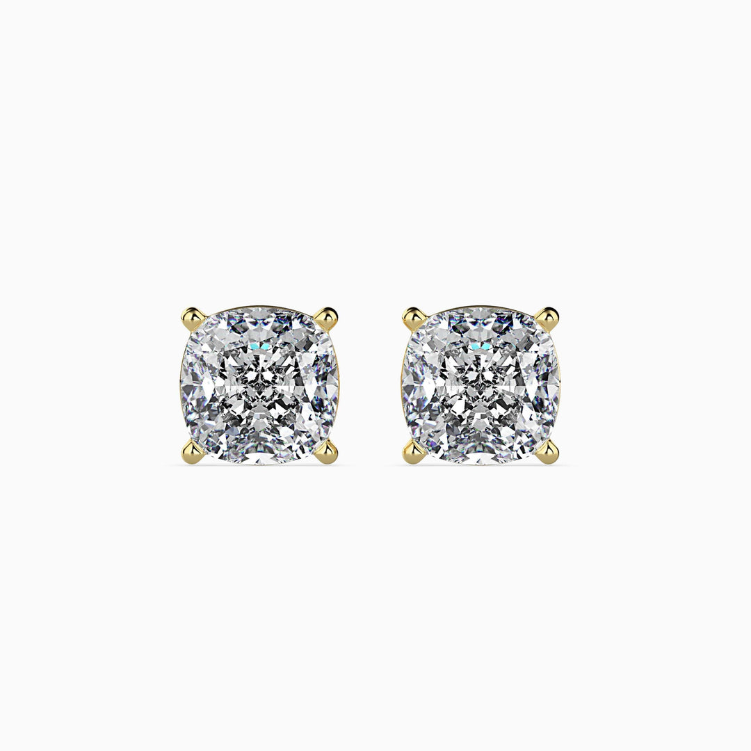 50 Cent Cushion Solitaire Studs