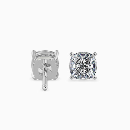 50 Cent Cushion Solitaire Studs