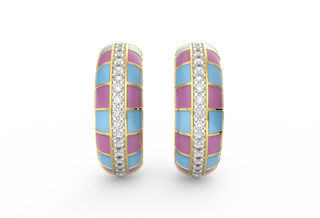 Candyline Enamel Hoops
