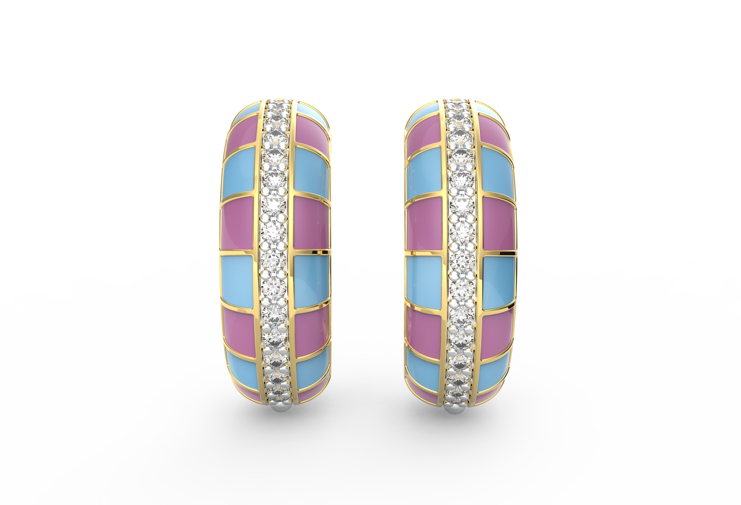 Candyline Enamel Hoops