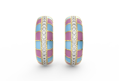 Candyline Enamel Hoops
