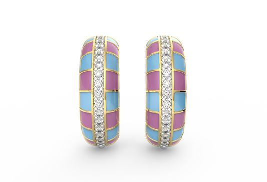 Candyline Enamel Hoops