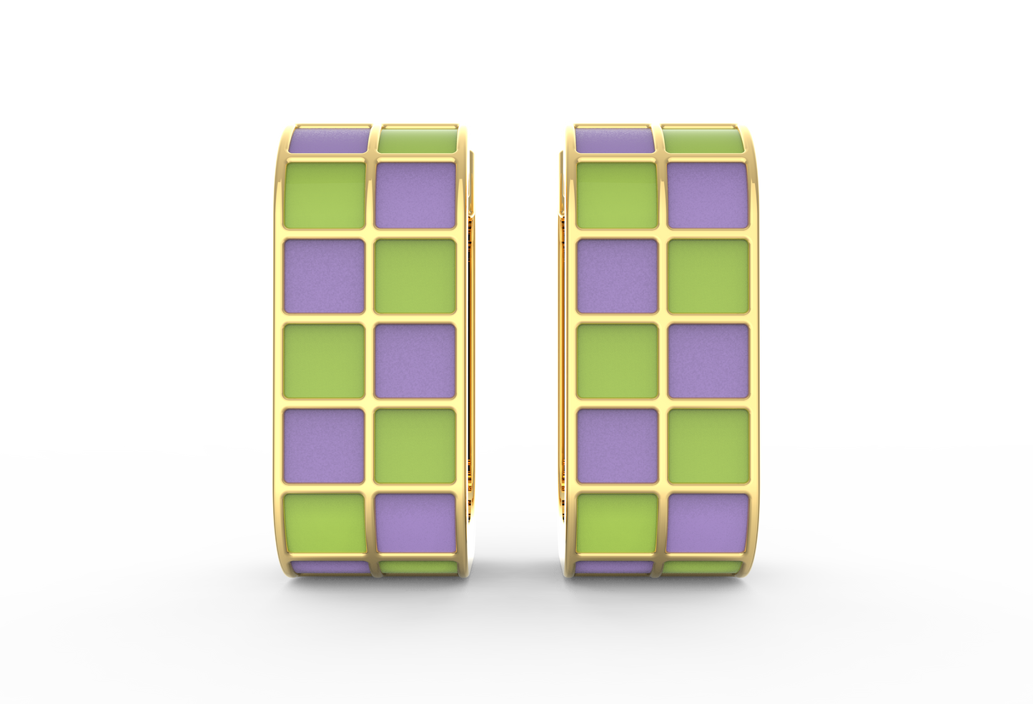Twirl Pop Two Way Enamel Hoops