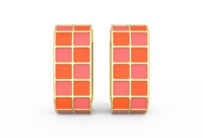Twirl Pop Two Way Enamel Hoops