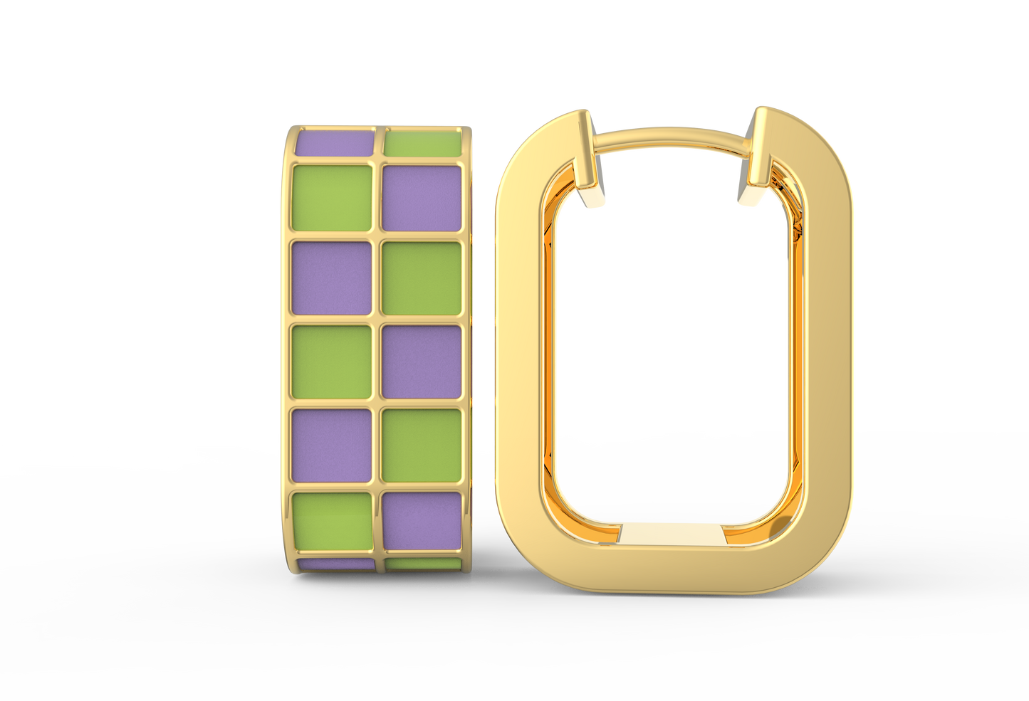Twirl Pop Two Way Enamel Hoops