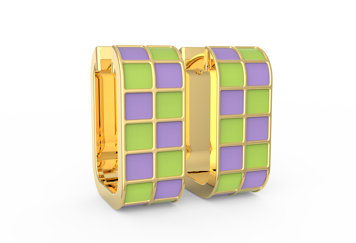 Twirl Pop Two Way Enamel Hoops