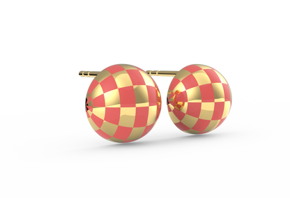 Siesta Disco Enamel Earrings