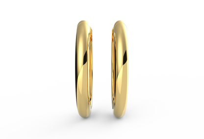 Daily Elegance Petite Hoops