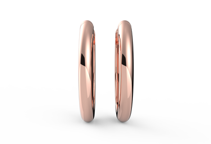 Daily Elegance Petite Hoops