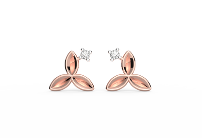 Leafy Dew Lab Diamond Earrings