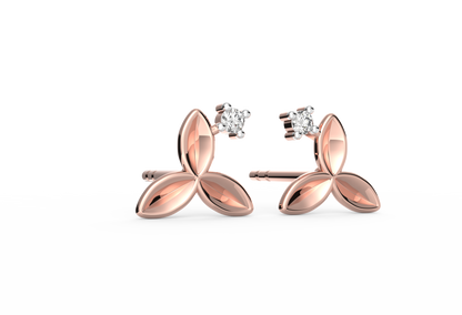 Leafy Dew Lab Diamond Earrings