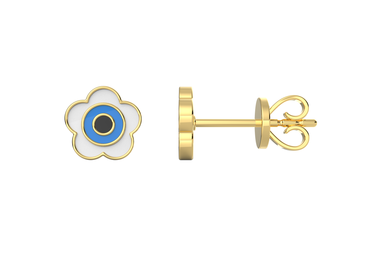 Flora Evil Eye Studs
