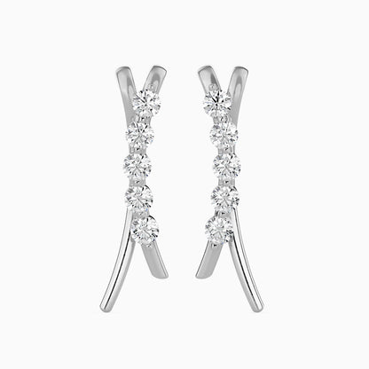 Majestic Shine Solitaire Earrings