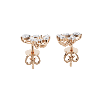 Floral Harmony Diamond Earrings