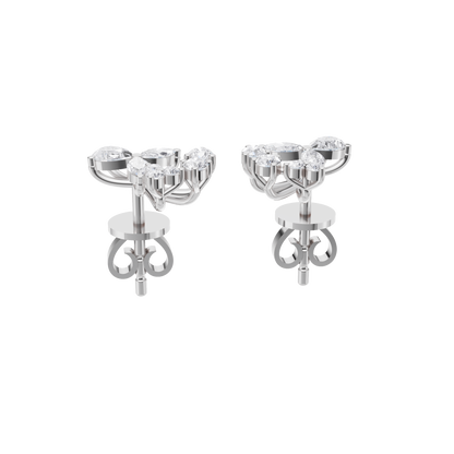 Floral Harmony Diamond Earrings