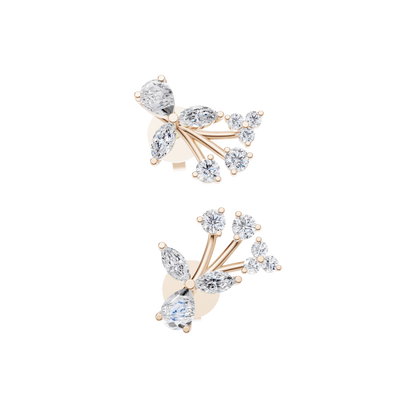 Floral Harmony Diamond Earrings