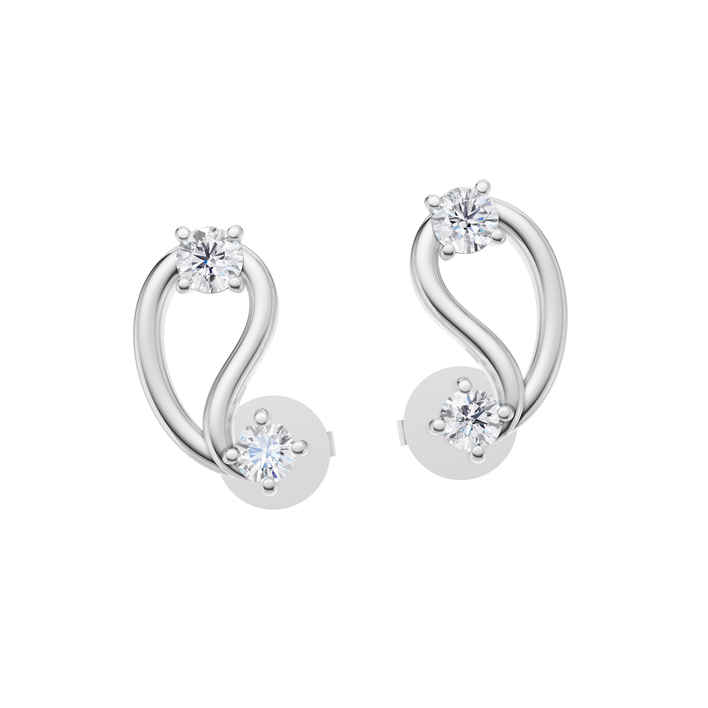 Echo Harmony Diamond Earrings