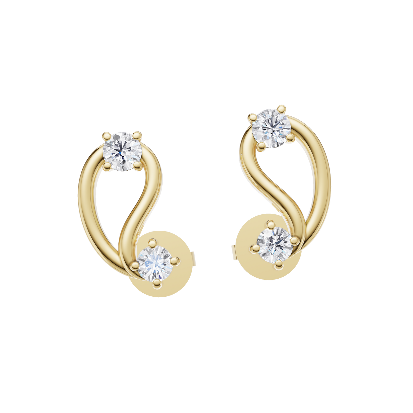 Echo Harmony Diamond Earrings