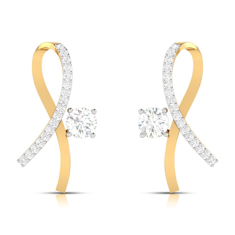Limitless Harmony Solitaire Diamond Earrings