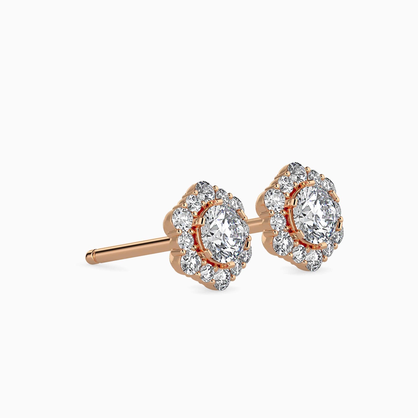 Elegant Mirage Solitaire Earrings