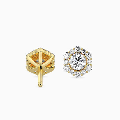 Elegant Mirage Solitaire Earrings