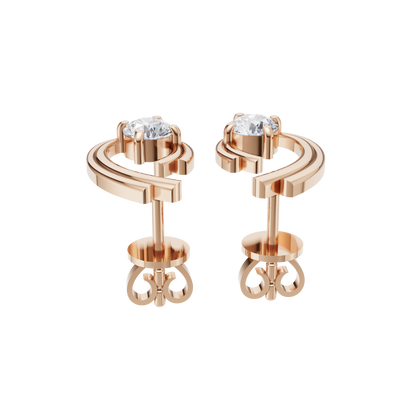 Minimalist Glow Solitaire Diamond Earrings