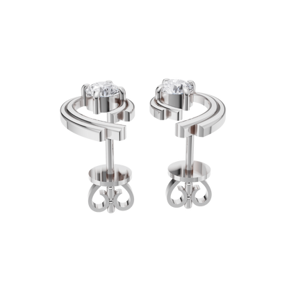 Minimalist Glow Solitaire Diamond Earrings