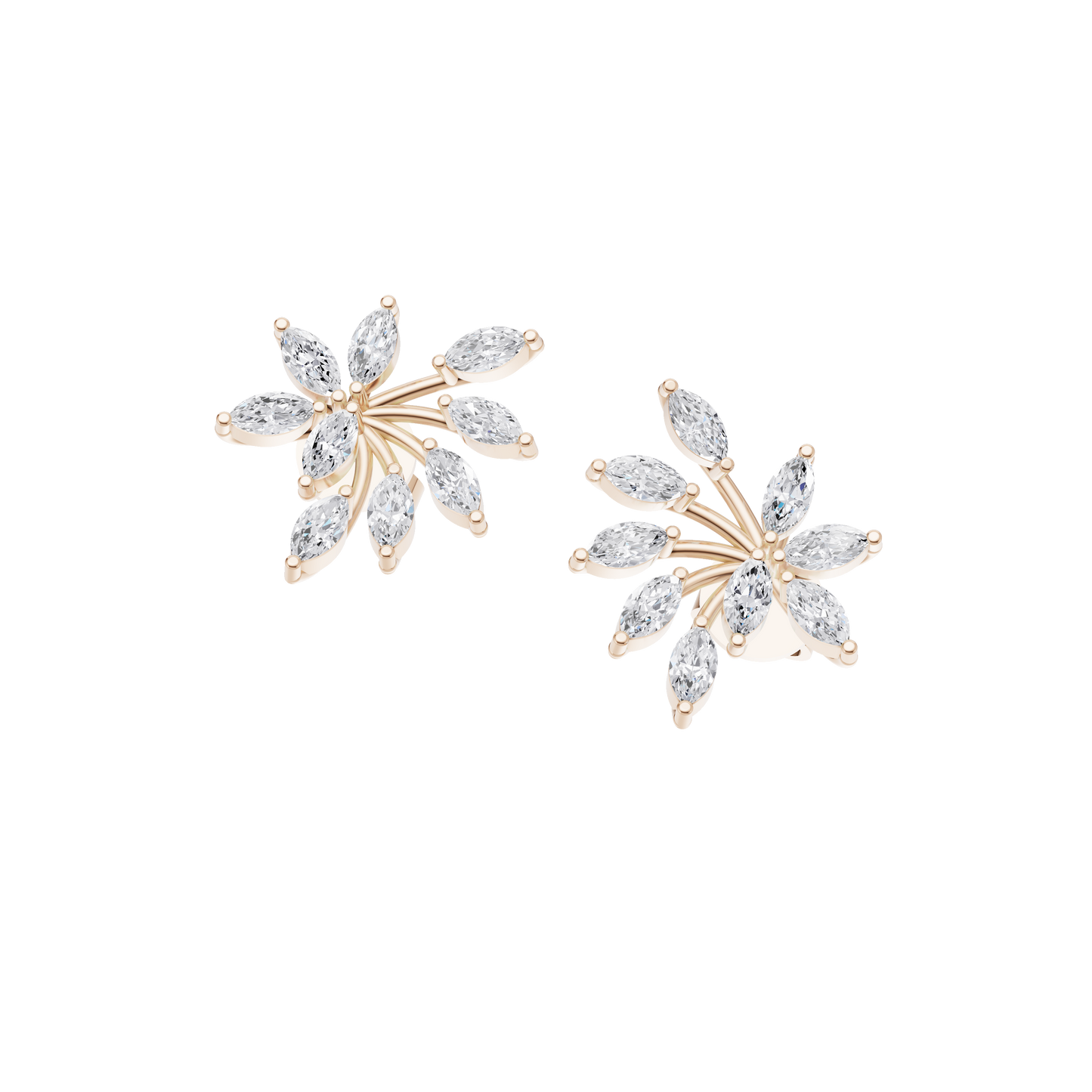 Poppy Elegance Diamond Earrings