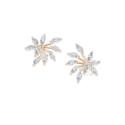 Poppy Elegance Diamond Earrings