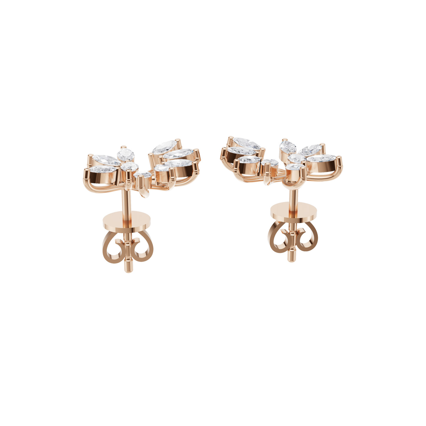 Poppy Elegance Diamond Earrings