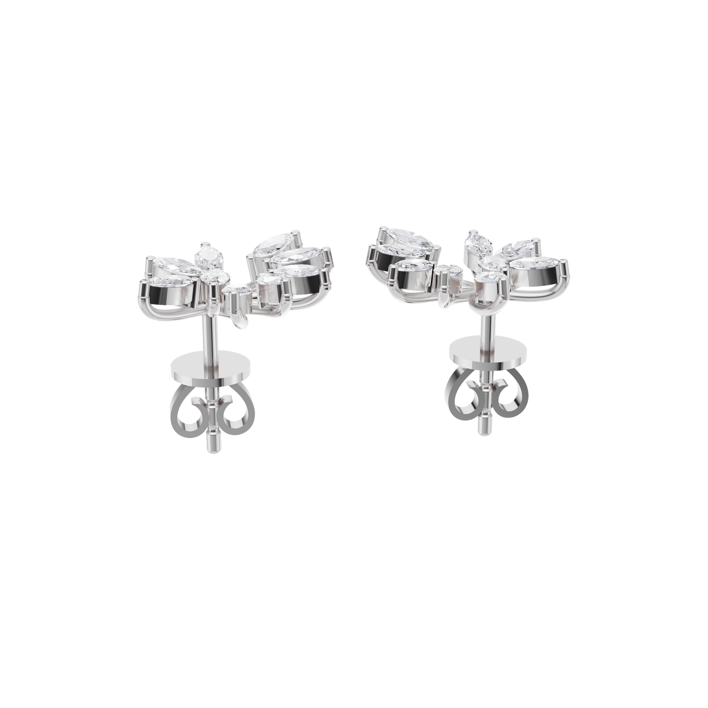 Poppy Elegance Diamond Earrings