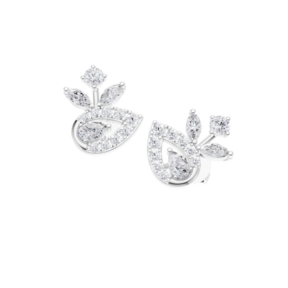 Cascade Petal Diamond Earrings