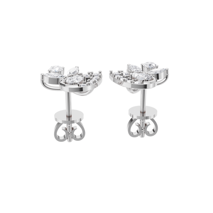 Cascade Petal Diamond Earrings